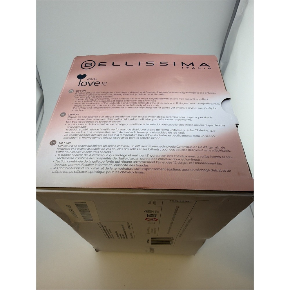 Bellissima Diffon Ceramic Diffuser for Curly Hair - Black - Picture 5 of 12